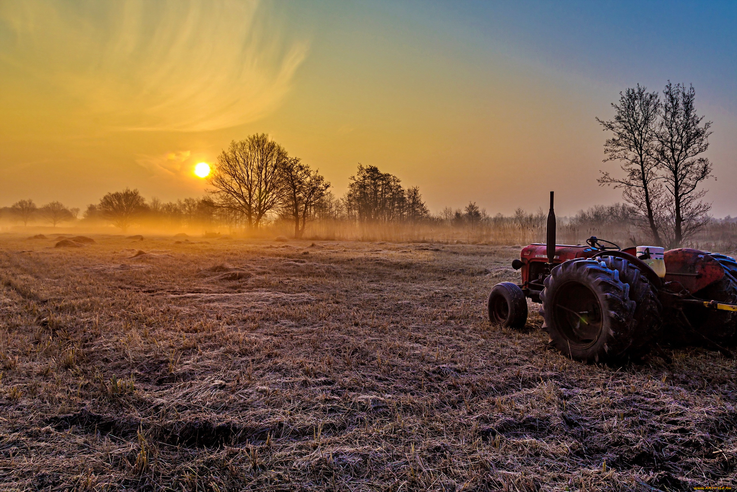 Трактор поле картинки. Трактор в поле. Сельхозтехника в поле. Трактор на закате. Трактор обои.